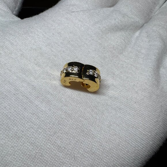 Pandora Clear Sparkling Row Clip Charm - Picture 2 of 4